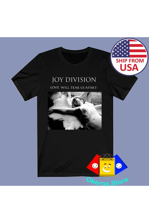 RARE Joy Division Love Will Tear Us Apart Men's Black Size S to 3XL