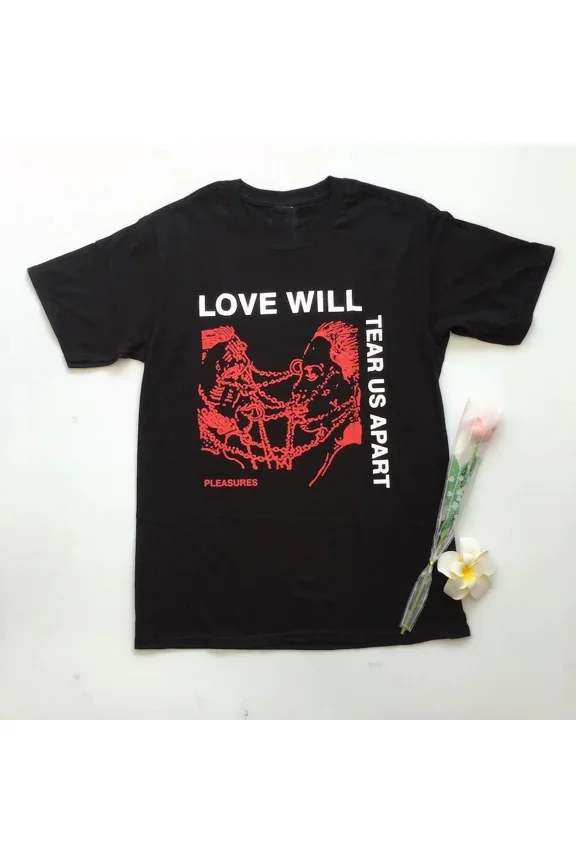 RARE Joy Division Love Will Tear Us Apart T Shirt Full Size S-5XL BE2858