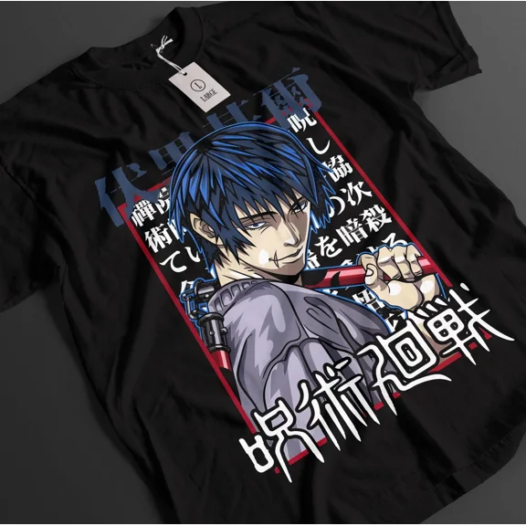 RARE Jujutsu Kaisen Shirt Toji Fushiguro T-Shirt Gojo Tshirt Sukuna Anime Unisex Tee
