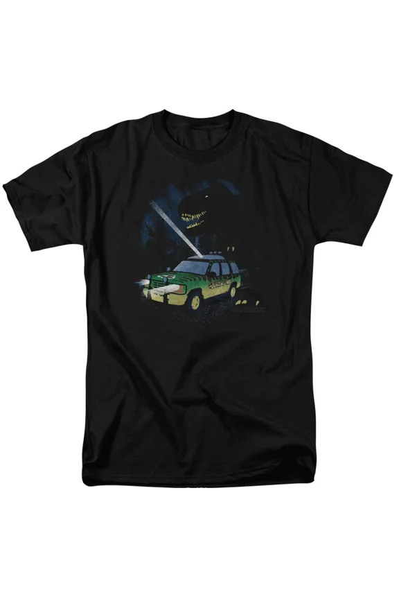 RARE Juraassic Park Movie Turn It Off Licensed Adult T-Shirt