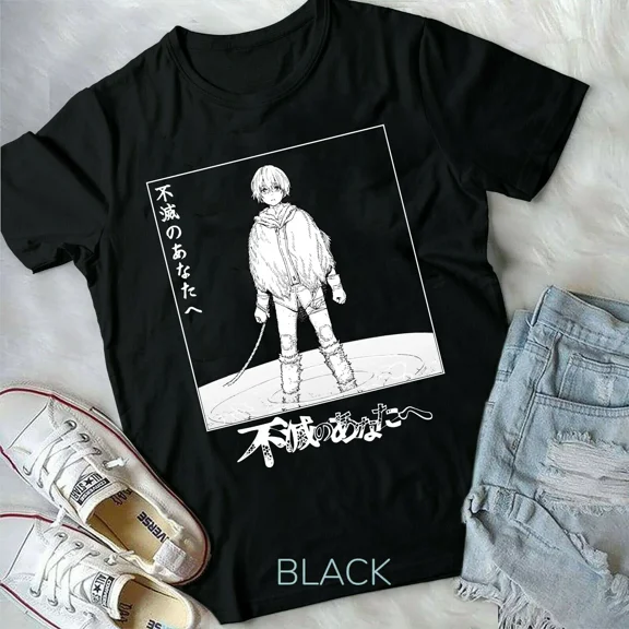 RARE Kawaii Fushi Joan To Your Eternity Manga Anime T shirt Black new Unisex T-Shirt