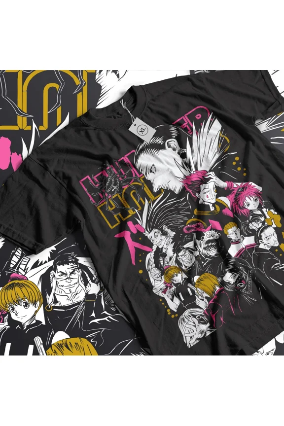 RARE Killua Shirt Hunter X Hunter Tshirt HXH T-Shirt Gon Anime Hisoka Meruem Hisoka