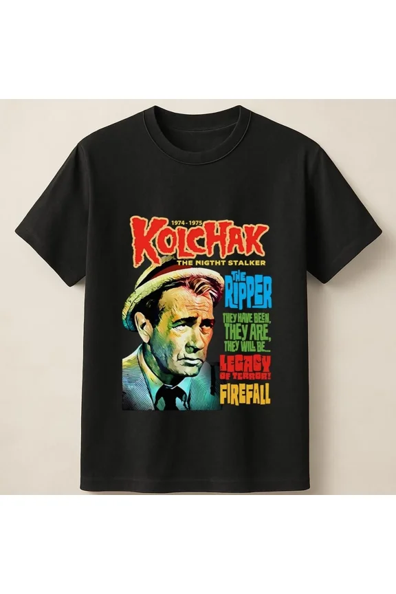 RARE Kolchak The Night Stalker With Full-Color Face Art And Quote Unisex T Shirt