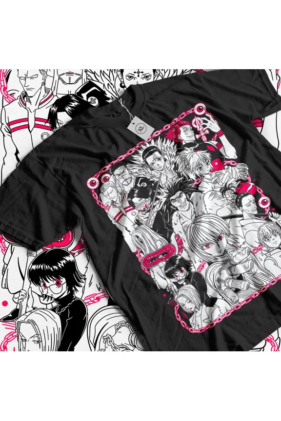 RARE Kurapika T-Shirt Gon Hisoka Hunter Meruem Zoldyck Phantom Troupe Kawai Shirt
