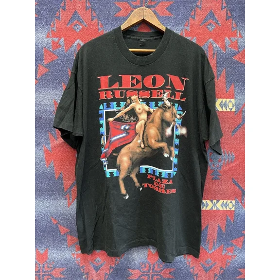 RARE Leon Russell Plaza De Torres Tour T-Shirt Cotton For Men Women MC534