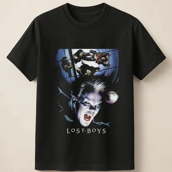 RARE Lost Boys Gothic Horror Poster Look with Bold Portrait Unisex T Shirt