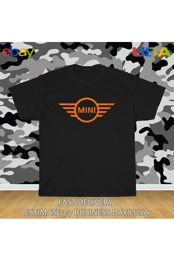 RARE MINI Clubman Cooper Logo Men's T-Shirt American Size T-Shirt