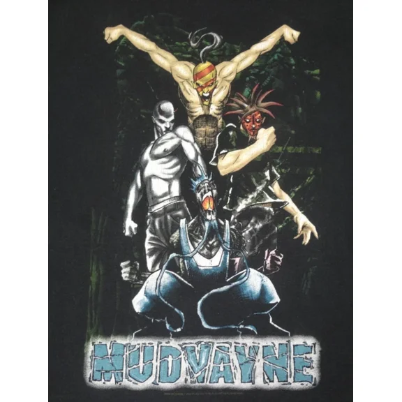 RARE MUDVAYNE BAND Black Men Women Cotton T Shirt Full Size S-5XL