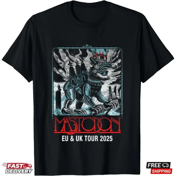 RARE Mastodon Tour 2025 T-Shirt, Heavy Metal Band Shirt, Gift for Fans