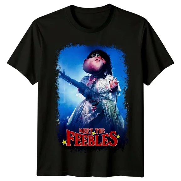 RARE Meet the Feebles (1989) Movie Poster Inspired T-Shirt Retro 80s Tee Unisex
