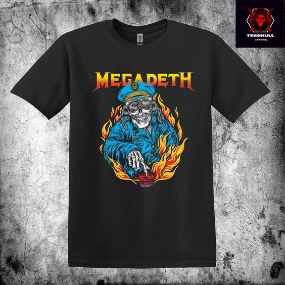 RARE Megadeath Heavy Metal Rock Band Tee Unisex Heavy Cotton T-SHIRT S-3XL 🤘
