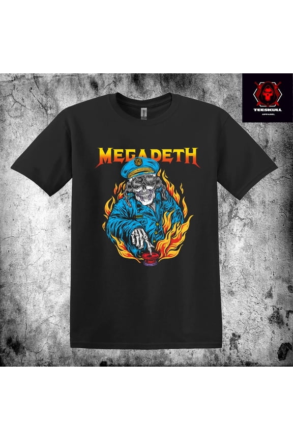 RARE Megadeath Heavy Metal Rock Band Tee Unisex Heavy Cotton T-SHIRT S-3XL 🤘