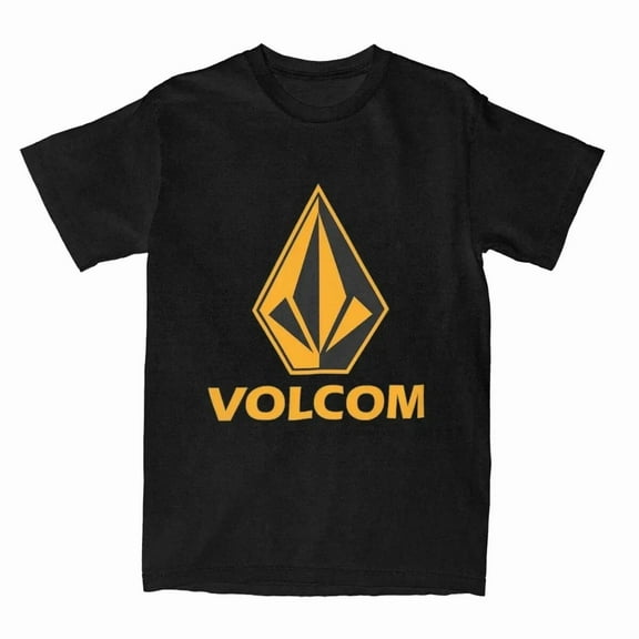 RARE Men Women's Volcoms Logo Shirt Merchandise Cotton T-shirt Clothing Funny Tee Shi
