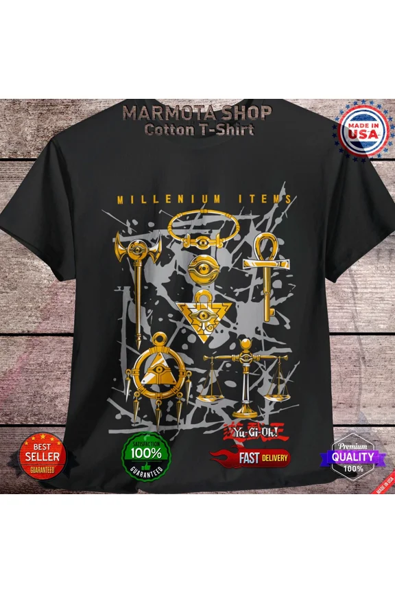 RARE Millenium Items T-Shirt Anime Soft Tee Shirt All Sizes 90s Unisex