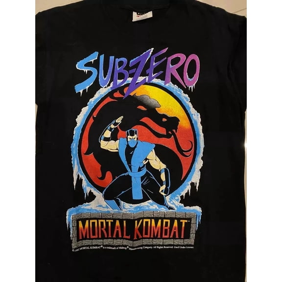 RARE Mortal Kombat Vintage Sub Zero T-shirt
