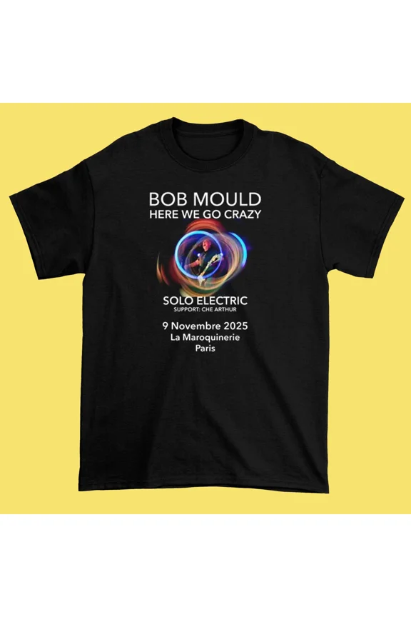 RARE NEW Bob Mould Here We Go Crazy Album S-5XL Gift For Fans T-shirt HRB422