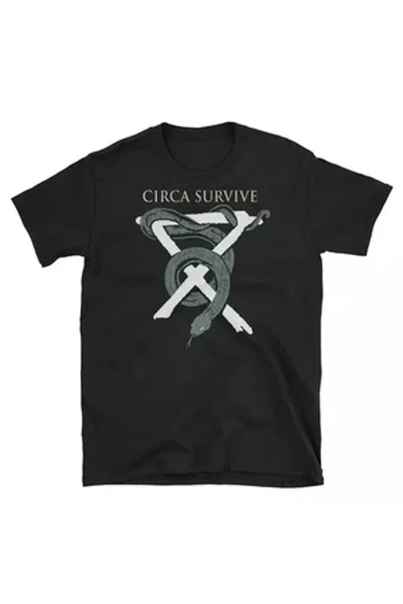 RARE NEW Circa Survive Band Logo Classic Black All Size T-Shirt