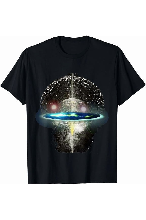 RARE NEW LIMITED Flat Earth Funny Gift T-Shirt Size S-5XL
