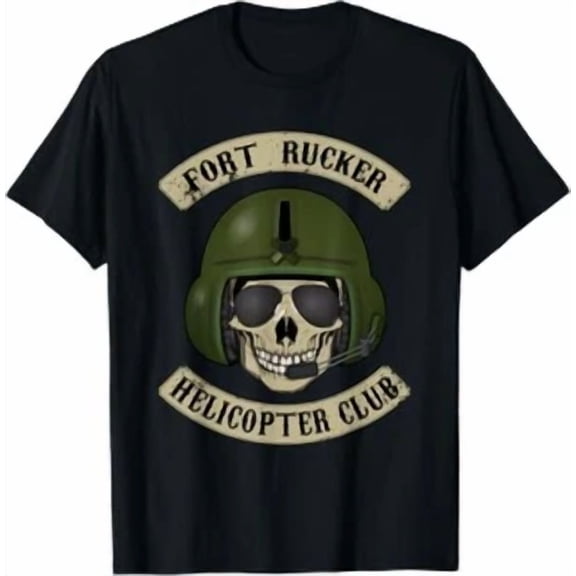 RARE NEW LIMITED Fort Rucker Helicopter Club Pilot Crew Chief T-Shirt Size S-5XL
