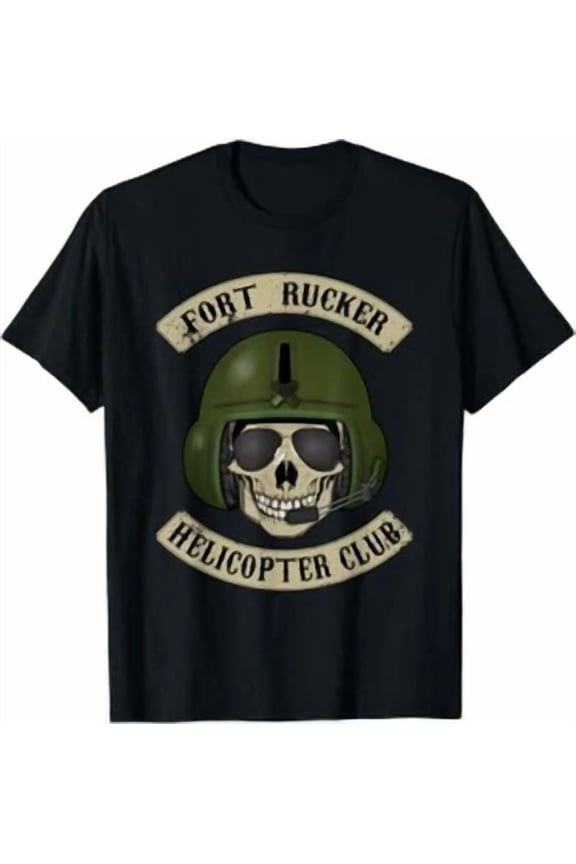 RARE NEW LIMITED Fort Rucker Helicopter Club Pilot Crew Chief T-Shirt Size S-5XL