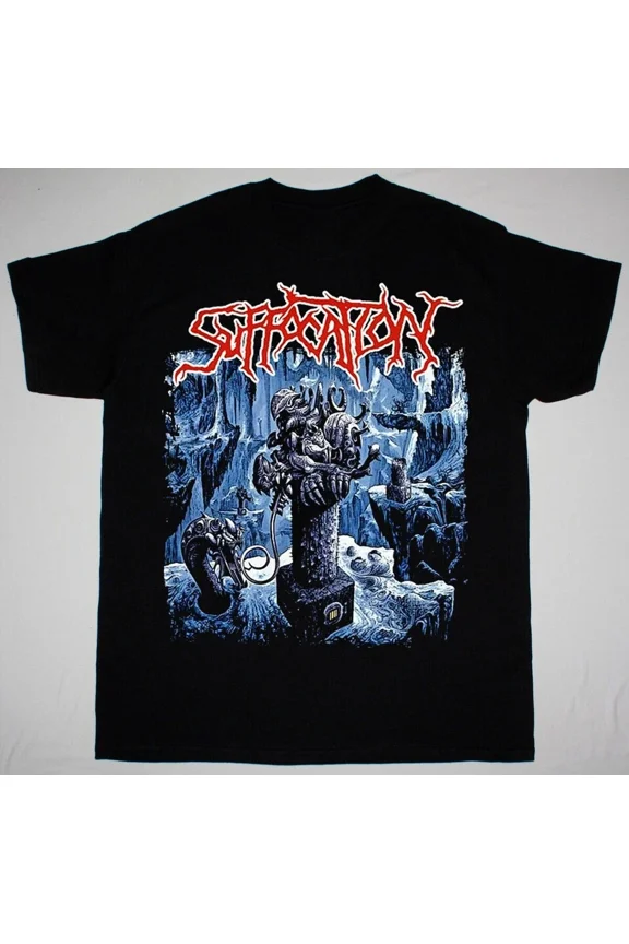 RARE NEW Suffocation Band Collection Short Sleeve Black All Size Shirt AR918