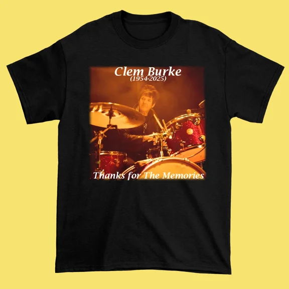 RARE NEW!! Thank you Memories Clem Burke Black Shirt Unisex All size S-345XL HRN193