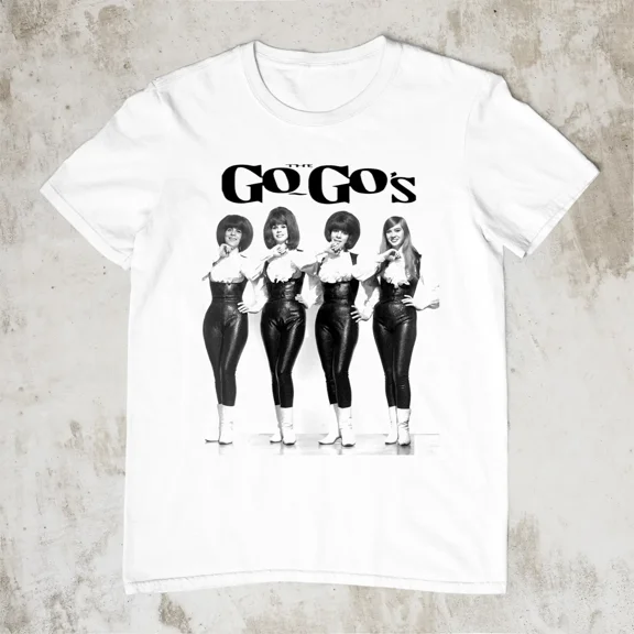 RARE NEW The Go-Go's Short Sleeve Classic White All Size Shirt BL615