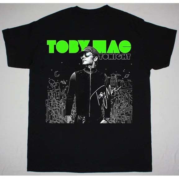 RARE NEW TobyMac Tonight Signature Short Sleeve Black All Size Shirt FA1822