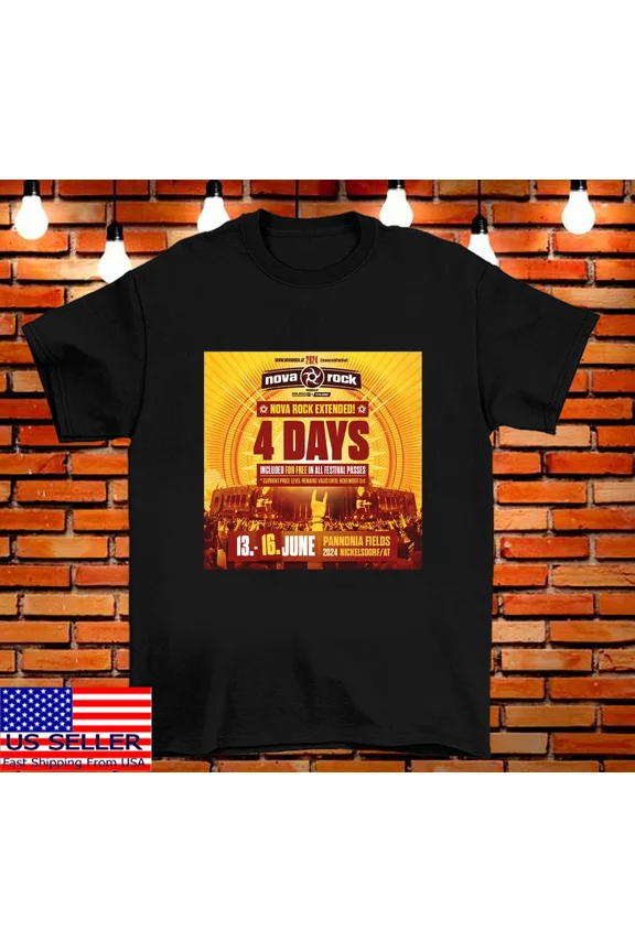 RARE NOVA Festival 2024 Short Sleeve T Shirt Full Size S-5XL