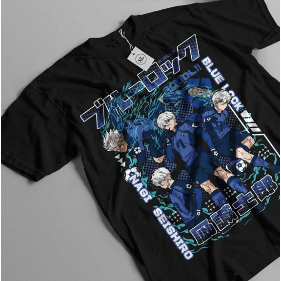 RARE Nagi T-shirt Blue lock Kunigami,Rin Itoshi, Meguru Bachira Anime Manga All Size