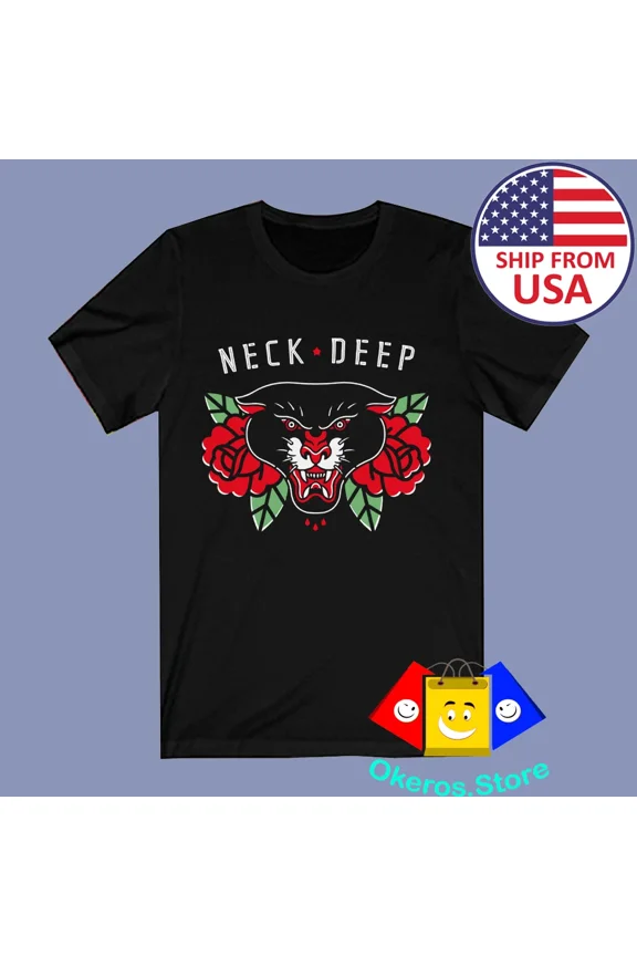 RARE Neck Deep Men's Black Size S to 3XL