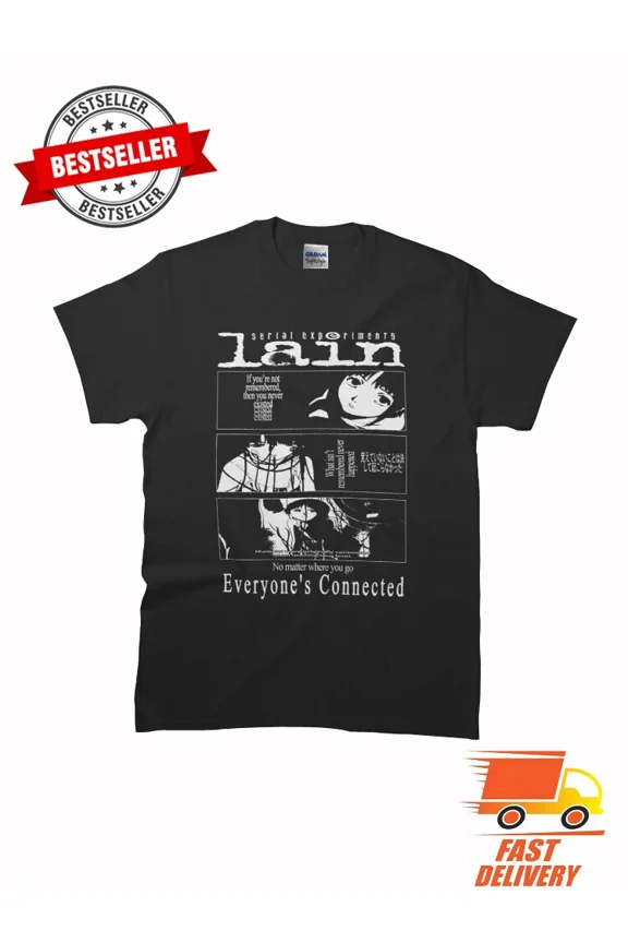 RARE New Limited Serial Experiments Lain Classic MAN WOMAN T-Shirt Size S to 5XL