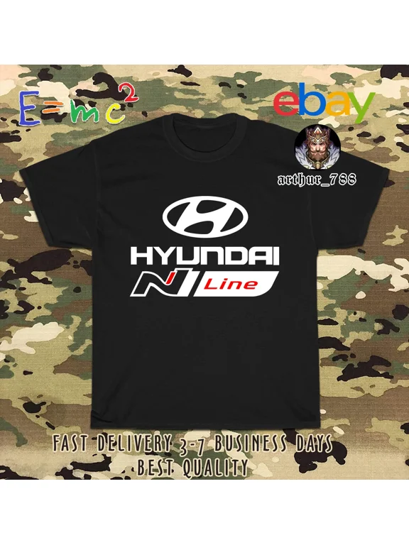 RARE New Shirt Hyundai N Line High Performance Car Men's T-Shirt American Tee T-Shirt