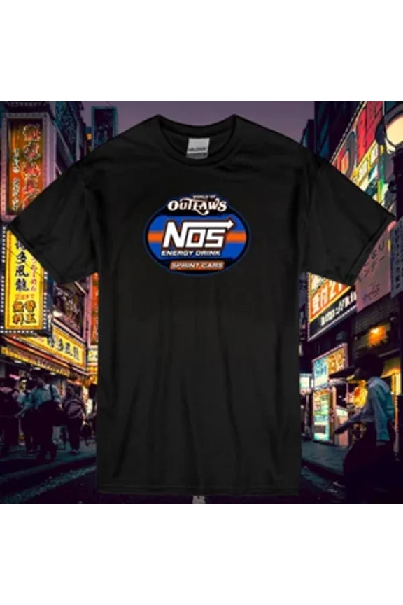 RARE New Shirt World Of Outlaws NOS Energy Logo T Shirt Funny Size S to 5XL
