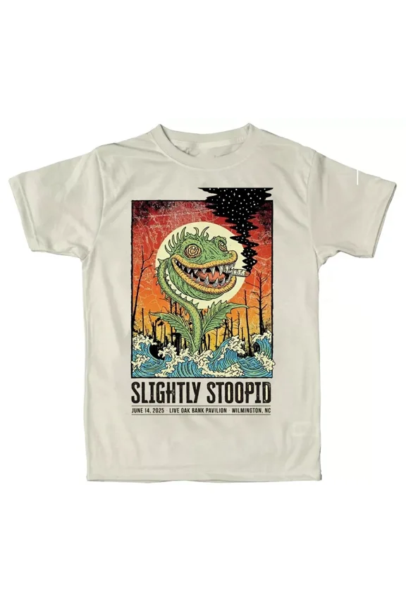 RARE New Slightly Stoopid Band Tour 2025 short sleeve white color shirt KV39914