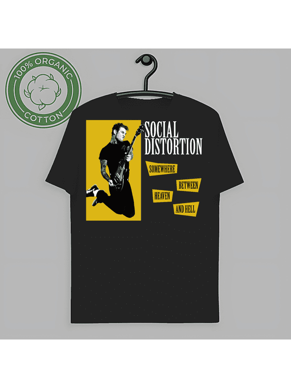 RARE New Social Distortion Somewhere Between Heaven Hell T-Shirt-TH59968