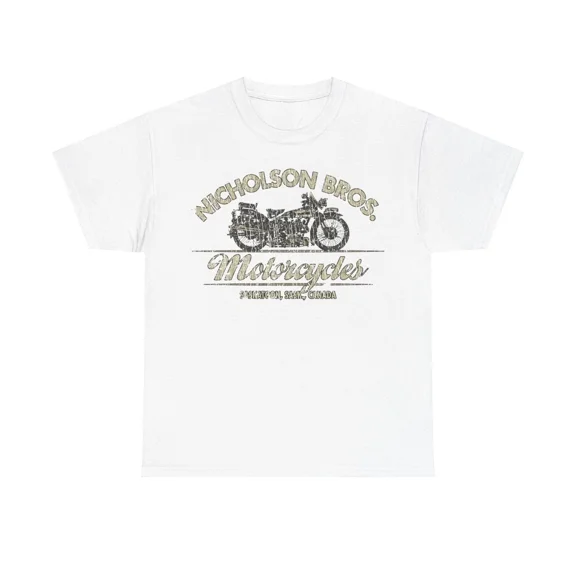 RARE Nicholson Bros Motorcycles 1933 Saskatoon Canada T-shirt