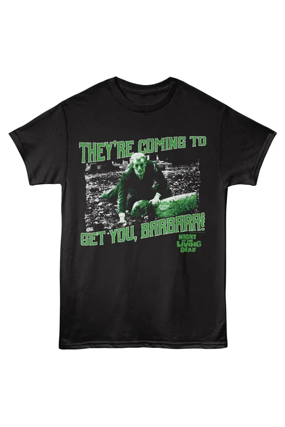 RARE Night Of The Living Dead T Shirt Horror Movie COMING TO GET YOU BARBARA Cotton