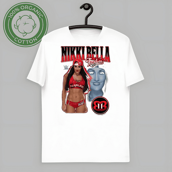 RARE Nikki Bella Fearless Full Body Black T-shirt-TH59507