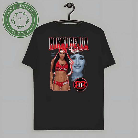 RARE Nikki Bella Fearless Full Body Black T-shirt-TH59507