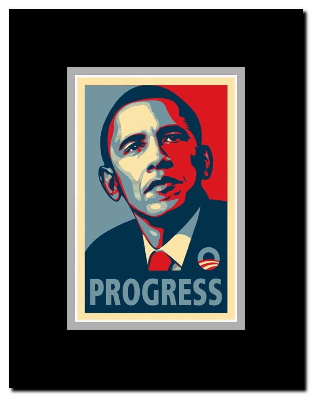 RARE Obama Campaign Poster - PROGRESS Framed Movie Poster