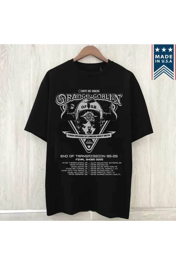 RARE Orange Goblin Band End Of Transmission Final Tour T Shirt Full Size S-5XL TT1230