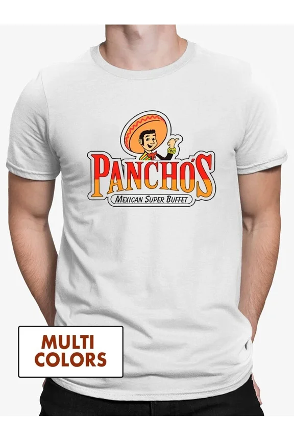 RARE Panchos Mexican Restaurant Mexican Super Buffet T-shirt K19343