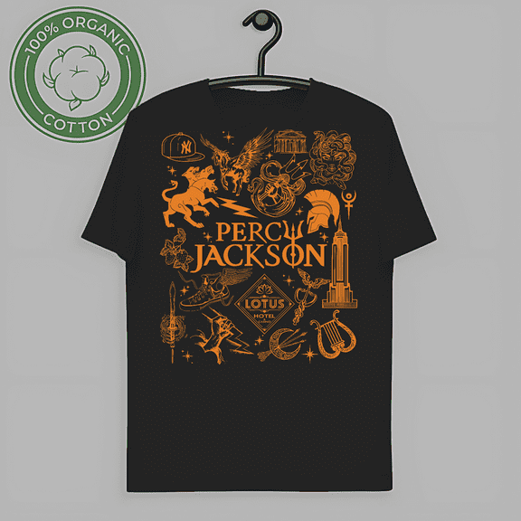 RARE Percy Jackson Doodle Art Shirt Percy Jackson and the Olympians Shirt Camp HalfBlood Shirt Rick Riordan Booktok Book Lover Gift-TH62351