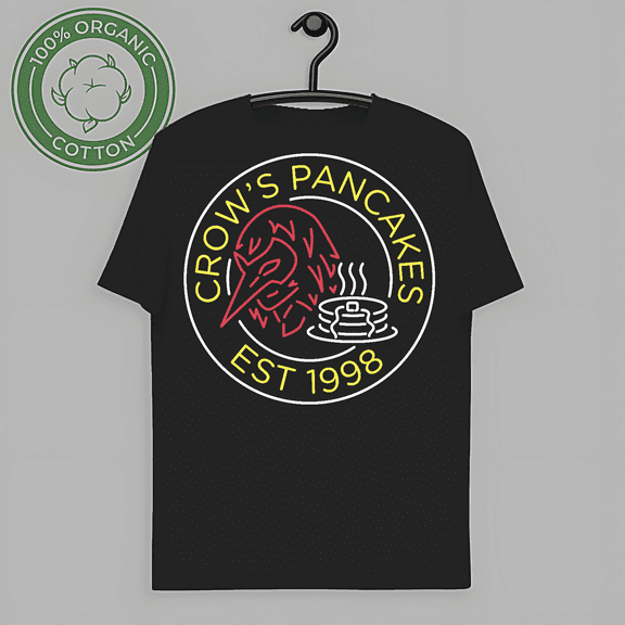 RARE Persona 5 Crow's Pancakes Active Active Logo T-Shirt Funny Size S-5XL-TH59270