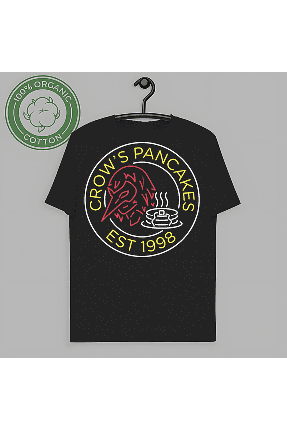 RARE Persona 5 Crow's Pancakes Active Active Logo T-Shirt Funny Size S-5XL-TH59270