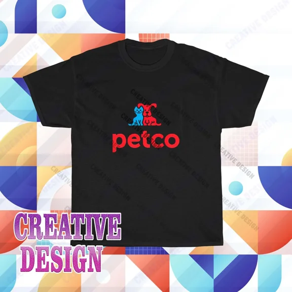 RARE Petco Pet Food Grocery Logo T- Shirt Funny Size S to 5XL