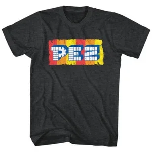 RARE Pez Logo Black Heather Adult T-Shirt