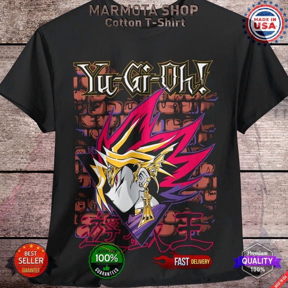 RARE Pharaoh Atem Yami T-Shirt Anime Soft Tee Shirt Muto All Sizes Unisex Gift 90s