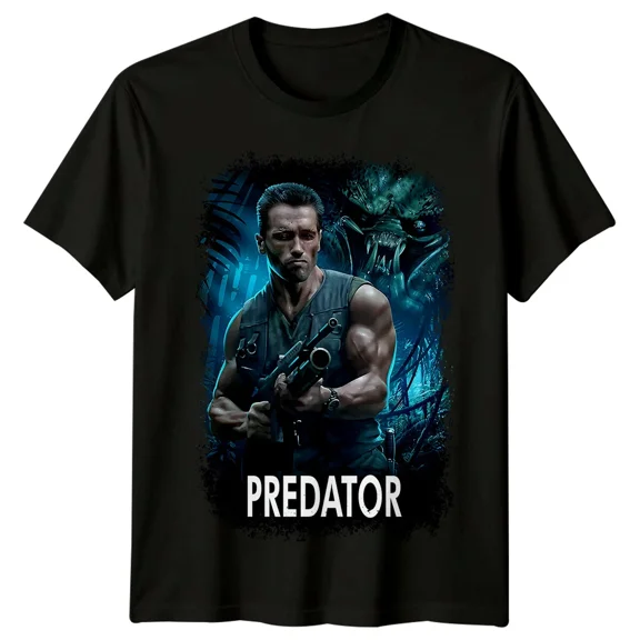 RARE Predator (1987) Movie Poster Inspired T-Shirt Retro 80s Tee Unisex